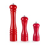 Moulin a poivre bois couleur rouge 16 cm