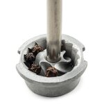 Moulin a poivre manuel en bois noir mat 30 cm checkmate