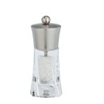 Ouessant moulin a sel manuel en inox et acryl 14 cm