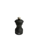 Bistro nature black moulin a sel en bois upcycl�, noir, 10 cm - 4in