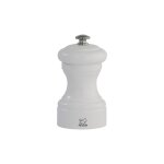 Bistro moulin a sel manuel en bois couleur blanc mat 10 cm