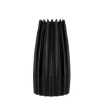 Moulin a sel, poivre et epices - alessi - wal03 - aluminium - noir - 7, 5 x 7, 5 x 14, 2 cm