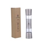 Moulin a sel et a poivre manuel - acier inoxydable satin�