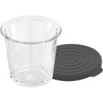 Moulinex lot de 6 verrines en verre avec couvercle en silicone, xa606000 Moulinex lot de 6 verrines en verre avec couvercle en silicone, xa606000