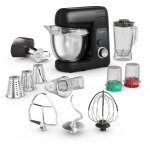 Moulinex bake partner qa525810 robot de cuisine 1100 w 4, 6 l noir et acier inoxydable