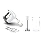 Moulinex batteur  main, 5 vitesses + turbo, fouets et ptrins en inox hm462110