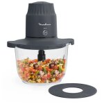 Moulinex choppeo dj602110 hachoir �lectrique 1 l 500 w noir et transparent