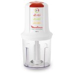Moulinex clickchef at710110 hachoir �lectrique 0, 5 l 500 w rouge, transparent et blanc