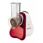 Moulinex dj756g r�pe �lectrique et spiraliseur rouge et blanc