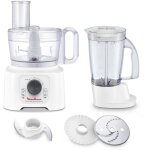Moulinex doubleforce compact fp542111 - robot multi - fonctions - 800 watt - blanc / gris fonc�