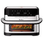 Moulinex dual easy fry flex ez922df0 friteuse double 9 l autonome 2700 w friteuse d'air chaud noir et ...