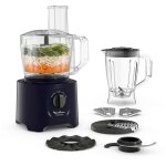 Moulinex easy force fp247810 robot de cuisine 800 w 2, 4 l bleu