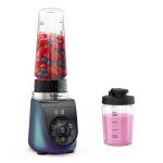 Moulinex lm19h4f0 blend up, mini blender, puissant, 8 programmes automatiques, 1