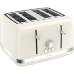 Moulinex soleil lt305a10 - grille - pain - 4 tranche - 4 emplacements - ivoire