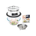 Moulinex vj504010 steam'up - cuiseur vapeur - 550 watt - blanc