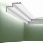 Moulure pour ruban led 2m scala m blanc
