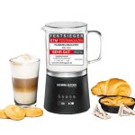 Mousseur � lait rommelsbacher ms 625 - 500 ml, noir, 600 w, pichet en verre