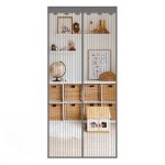 Moustiquaire magn�tique pour portes gris s