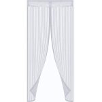 Moustiquaire pour porte avec fermeture aimant�e blanc