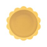 Moutarde - ensemble de couverts en silicone avec logo personnalis pour bb, bol de discussion mignon, ...