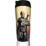 Movie star war mandalorian travel coffee mugs double wall vacuum tumblers insulated thermos mug - 12 ...