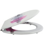 Msv 140761 born�o abattant wc mdf / inox blanc / imprim� 3 faces 42, 5 x 36, 5 x 1, 6 cm