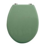 Msv abattant wc mdf cl?o vert basile mat - charni?res en inox