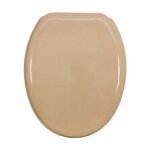 Msv abattant wc mdf cleo beige - charni?res inox