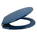 Msv abattant wc mdf cleo bleu marine - charni?res inox