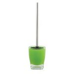 Msv brosse wc avec support acrylique et inox tahiti vert