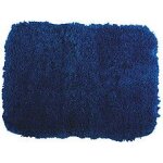 Msv tapis de bain microfibre 50x70cm bleu marine