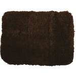 Msv tapis de bain microfibre 50x70cm chocolat