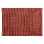 Msv tapis de bain microfibre chenille 40x60cm terracotta