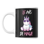 Mug 15 ans anniversaire magie licorne tasse cadeau personnalis�