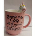 Mug 3d relief licorne souris a la vie