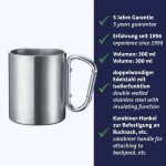 Mug en acier inoxydable - westmark - 61542270 - 300 ml - argent� - anse mousqueton