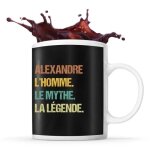 Mug - alexandre - mythe l�gende vintage - c�ramique - 325 ml - r�sistant lave - vaisselle