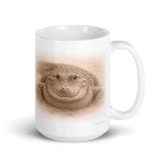 Mug alligator, portrait en graphite 425 ml