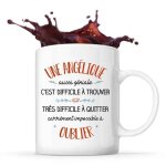 Mug - une ang�lique - c�ramique - blanc - cylindrique - 325 ml