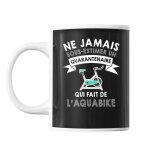 Mug aquabike quarantenaire homme 40 ans tasse cadeau personnalis�