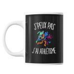 Mug - athl�tisme j'peux pas - c�ramique - 325 ml - noir