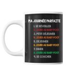 Mug - jouer au baby - foot - tasse humour - c�ramique - 325 ml - r�sistant lave - vaisselle
