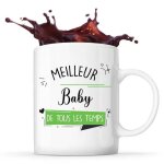Mug meilleur baby de tous les temps id�e tasse cadeau couple saint valentin femme anniversaire no�l
