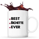 Mug best bichette ever id�e tasse cadeau couple saint valentin femme anniversaire no�l