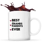 Mug best grands - parent ever id�e tasse cadeau famille f�te des grand - p�res, f�te des grands - m�res ...