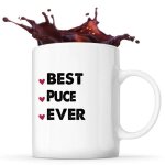 Mug best puce ever idée tasse cadeau couple saint valentin femme anniversaire noël Mug best puce ever idée tasse cadeau couple saint valentin femme anniversaire noël