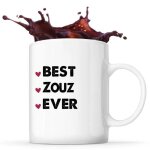 Mug best zouz ever id�e tasse cadeau couple saint valentin femme anniversaire no�l
