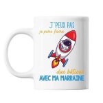 Mug - bêtises - marraine astronaute - céramique - 325 ml - lave - vaisselle et micro - onde Mug - bêtises - marraine astronaute - céramique - 325 ml - lave - vaisselle et micro - onde