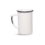 Graniteware grand mug en acier emaill 620ml - blanc
