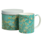 Mug en bo�te m�tal amandier en fleurs de van gogh